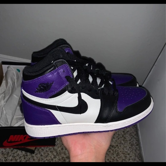 Jordan 1 purple court - Picture 4 of 10